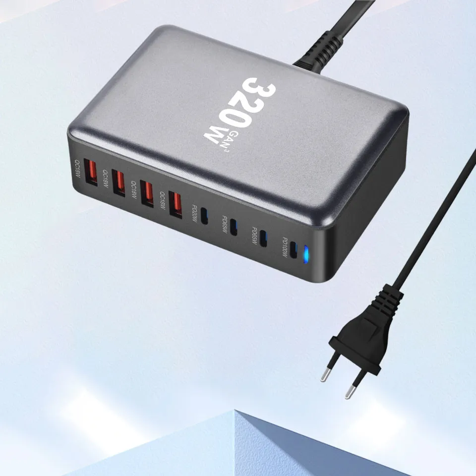 YiLing 320w 8 in 1 USB C Charger QC