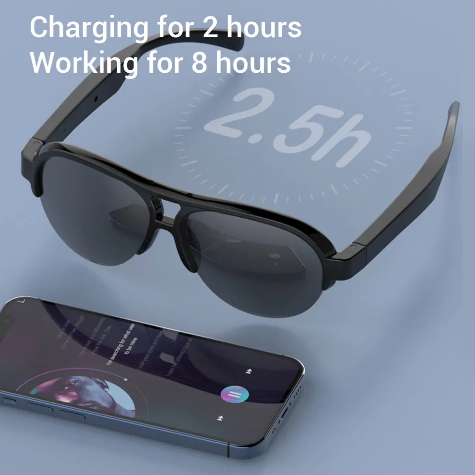 bluetooth audio sunglasses charging time