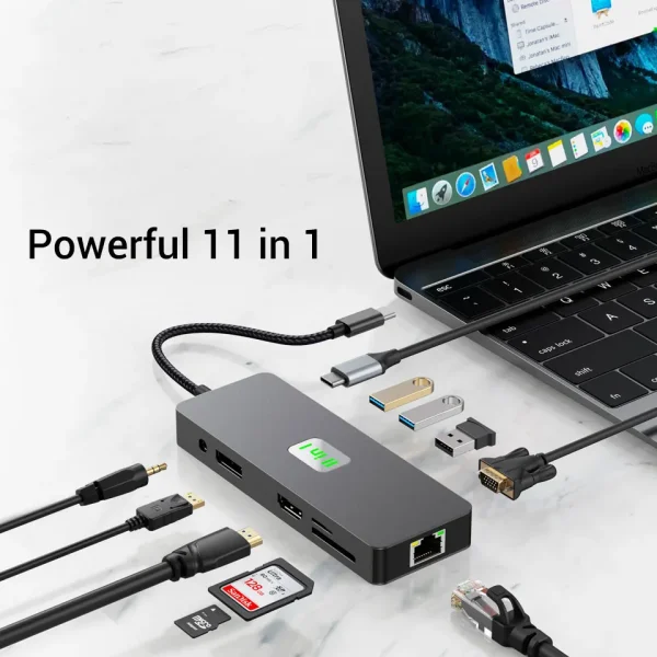 YiLing 2309 11 in 1 USB C Hub