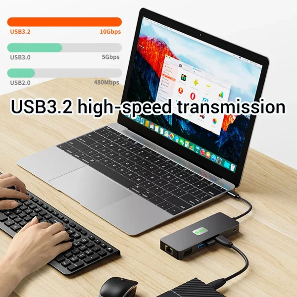 YiLing 2309 11 in 1 USB C Hub usb3.2