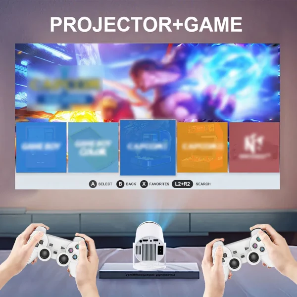 YiLing G300pro 720P Mini Projector game